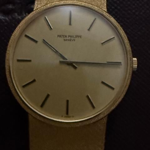 Patek Philippe Calatrava Vintage Caratrava 33mm K18YG integrated bracelet full