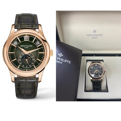Patek Philippe Annual Calendar Green Dial Annual Calendar 5205R - COMPLICATIONS SELF-WINDING Rose Gold