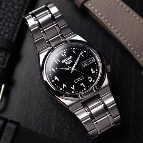 Seiko 5 Arabic Series SNK063J5 34mm Special Gulf Edition Women's Automatic Watch Black Dia