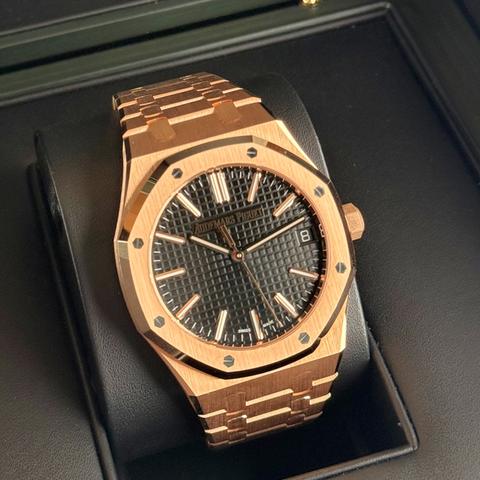 Audemars Piguet Royal Oak Complete Full Set Box & Papers 15510OR Black Dial