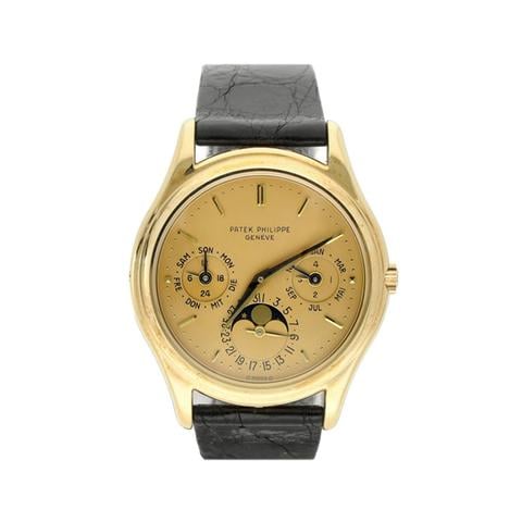 Patek Philippe Perpetual Calendar 36mm NOS Doré Dial Ref. 3940 Full Set EXTREMLY RARE First Series UNWORN
