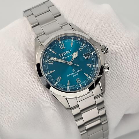 Seiko Alpinist Prospex Alpinist Automatic 39mm Calibre 6R55 Light Blue Dial Full Steel SPB503 New 2026 Never Worn Box and 3 Years Official Warranty