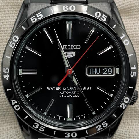 Seiko 5 SNKE03K1 SNKE03KC Black Automatic Men's Watch New in Box