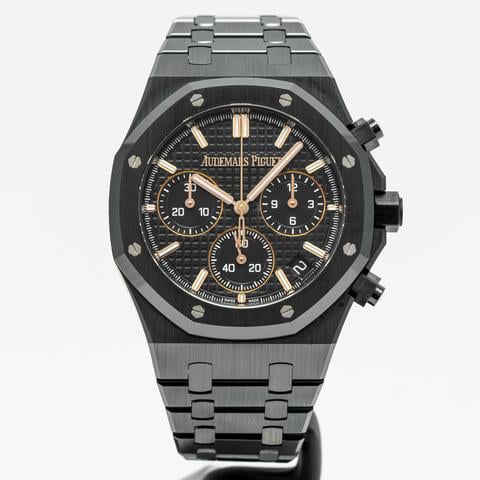 Audemars Piguet Royal Oak Chronograph "50th Anniversary" Self-winding Chronograph Black Ceramic 41mm (26240CE.OO.1225CE.01) - FULL SET Box & Papers Oct. 2022