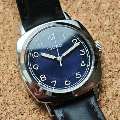 Seiko Solar Analog Leather Strap Ladies Watch The [Full Set] - Japan Exclusive Solar Quartz Cushion Case Watch