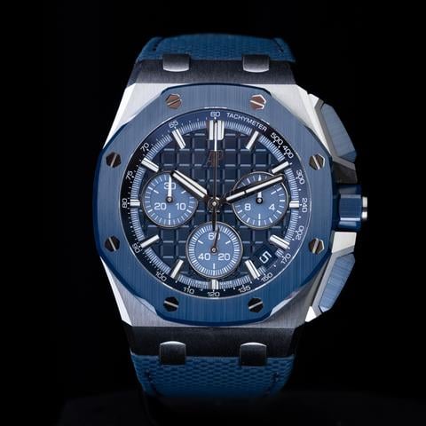 Audemars Piguet Royal Oak Offshore Chronograph Selfwinding Chronograph Excellent Condition Blue Ceramic Offshore