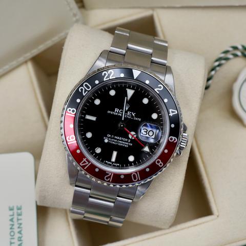 Rolex GMT-Master II Coke 16710BLRO Certified Pre Owned Full Set 2024