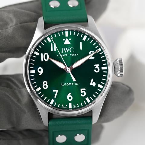 IWC Big Pilot READY TO SHIP! IW329306 GREEN EXCELLENT COMPLETE SET