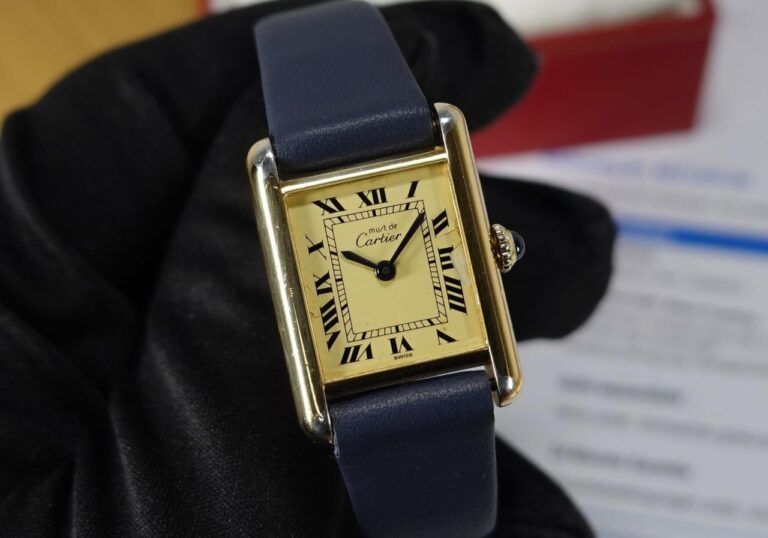 Cartier Tank Vermeil 20 x 28 mm TANK Vermeil 925 Silber Handaufzug gold plated REVISION NEU 03/2026