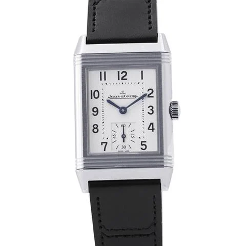 Jaeger-LeCoultre Reverso 40.1mm×24.4mm Stainless Steel/Leather Silver dial