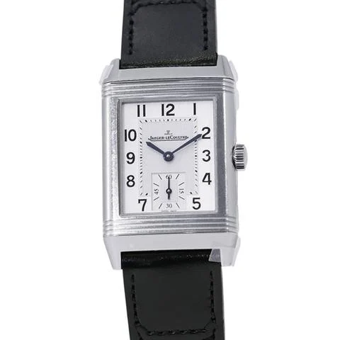 Jaeger-LeCoultre Reverso Classic Small Second 40.1mm×24.4mm Stainless Steel/Leather Silver dial
