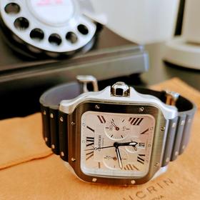 Cartier Santos Chronograph Full Set Box and Papers (Excellent Condition)
