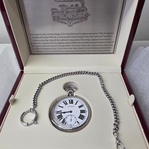 Longines RailRoad Pocket Watch Full set rare limited edition 250pcs