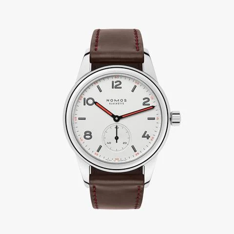 NOMOS Club 36mm 703.1 CL1A1W2 The dial is slightly ivory
