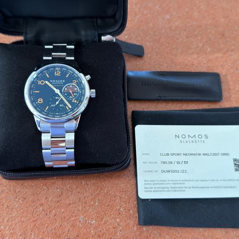 NOMOS Club Neomatik Sport Neomatik Worldtimer Grid Limitiert auf 175 Stück