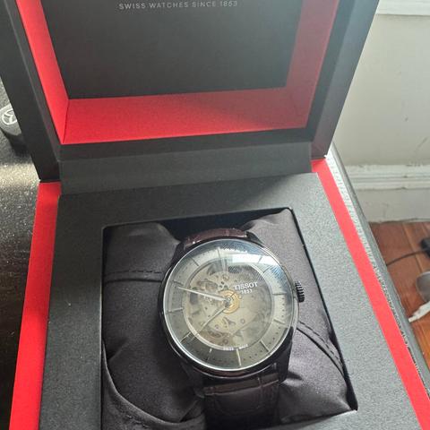 Tissot Chemin de Tourelles Des Tourelles Skeleton Black Lightly used black tissot chemin des tourelles