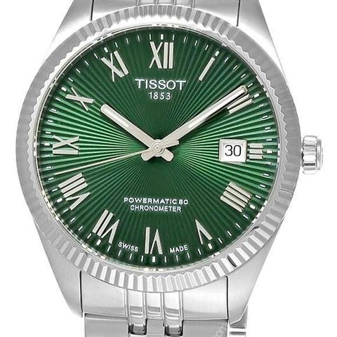 Tissot Ballade Powermatic 80 COSC Chronometer Automatic SS 39MM Green Dial Men's Watch T156.408.11.093.00