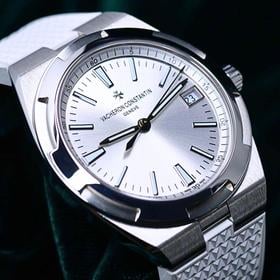Vacheron Constantin Overseas MINT COMPLETE SET Overseas 41mm Silver Dial White Rubber Strap 4500V/110A