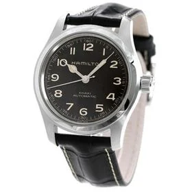 Hamilton Khaki Field Murph 38mm Automatic Black Dial Leather Men's Watch H70405730